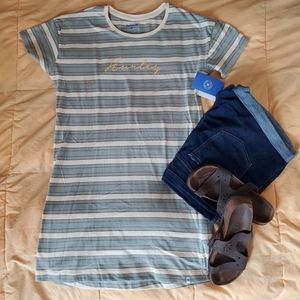 NWT Hurley Striped Long T-Shirt